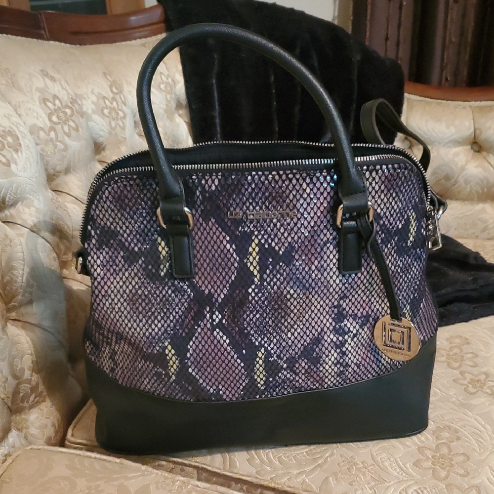 Liz Claiborne Snake Skin Embossed Handbag